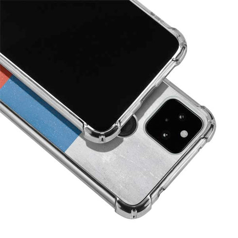 Russian Flag Distressed Google Pixel 5a 5G Clear Case
